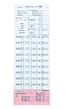 SSWBasics Self-Adhesive Time Payroll Ticket - 3-Part Carbonless - Pack of 100- Self-Adhesive Time Sheets for Dealerships - Daily Time Sheet Payroll Tickets - Job Ticket Tracking System