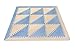 LuBabymats - Alfombra puzzle infantil para bebés de Foam (EVA), suelo extra acolchado para niños, color azul y beige
