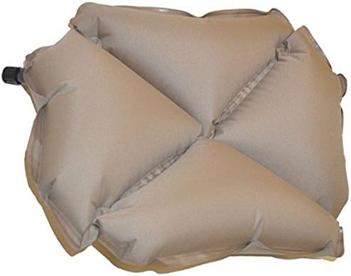 Klymit Pillow X Travel Pillow, Lightweight Inflatable Hybrid Airplane, Backpacking, Hammock, and Camping Pillow, Gray