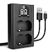 Produktbild CELLONIC BP-511 BP-512 Dual Schnellladegerät kompatibel mit Canon EOS 5D 50D 40D 30D 300D 20D 10D PowerShot G3 G5 G1 MV700 ZR85 CB-5L + USB Kabel Akkuladegerät Ladekabel Dual Ladegerät