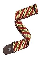 Unique Monterey inspired design 2" woven tubular nylon Adjustable from 35" to 59.5" long Strong and secure matching brown leather ends