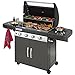 Campingaz Gasgrill 4 Series Classic EXSE, BBQ Grill mit 4 Edelstahl-Brennern und Seitenkocher, Standgrill mit Deckel und Thermometer, InstaClean Reinigungssystem und Culinary Modular System