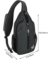 WATERFLY Sling Rucksack Sling Bag Schulterrucksack Umhängetasche – Ansicht 2