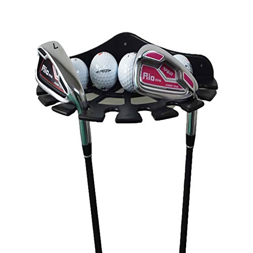Golf Club Organizers and Golf Ball Display Case, Golf Club Display Shelf , Golf Ball Holder, Golf Clubs Display Bracket Wall Mounted Rack Storage, Perfect Way to Store and Organize Your Golf Equipment