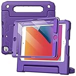 JETech Kids Case for iPad mini 5/4/3/2/1 (7.9-Inch, 2019/2015/2014/2013/2012 Model) with Built-in Screen Protector, Shockproof Full-Body Handle Stand Tablet Protective Cover (Purple)