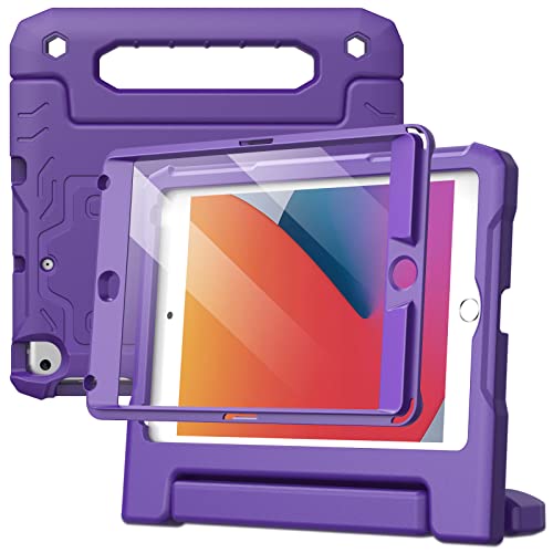 JETech Kids Case for iPad mini 5/4/3/2/1 (7.9-Inch, 2019/2015/2014/2013/2012 Model) with Built-in Screen Protector, Shockproof Full-Body Handle Stand Tablet Protective Cover (Purple) by JETech - Used condition - CA$8.31