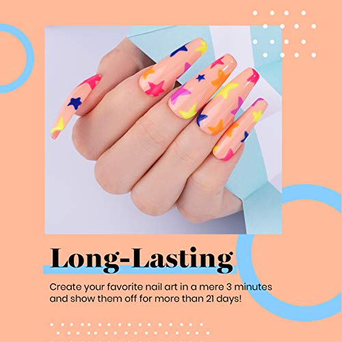 Beetles Gel Nail Polish Kit, 19 Pcs 15Ml Neon Collection Gel Polish Set With Base Gel Glossy & Matte Top Coat, Bright Orange Green Yellow Red Blue Purple Gel Polish Halloween Nails Art Gifts For Women #TOP3