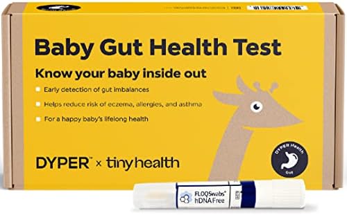 DYPER Baby Gut Health Test Kit | at Home Digestive Health Testing Kit for Microbiome Balance | Biomarker Testing for Eczema, Allergy, Asthma, Metabolic Health, & Food Sensitivity | Newborn to 3 Years