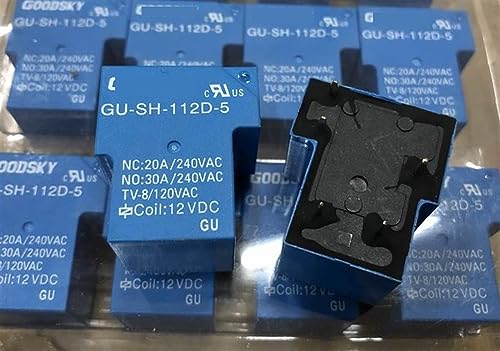 Relé 5 pines GU-SH-112D-5 para automoción y proyectos electrónicos 12V 30A
