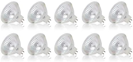 Simba Lighting Halogen MR16 20W 12V Light Bulbs, GU5.3 Base, 2700K, 10 Pack