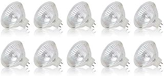 Simba Lighting Halogen MR16 20W 12V Light Bulbs (10 Pack) for Landscape, Track