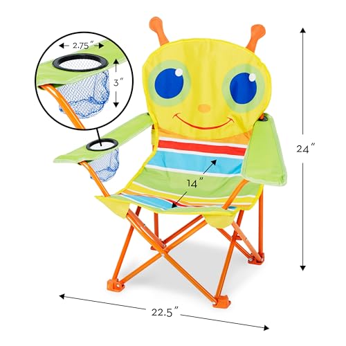 Melissa & Doug Sunny Patch Giddy Buggy Silla Plegable para Césped y Camping miniatura 3