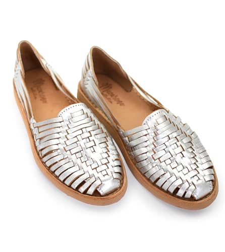 Image of Macarena Collection Womens Shoes Leather Sandals for Women | Huarache Handmade Mexican Sandals | Comfortable & Stylish Womens Sandals 4150