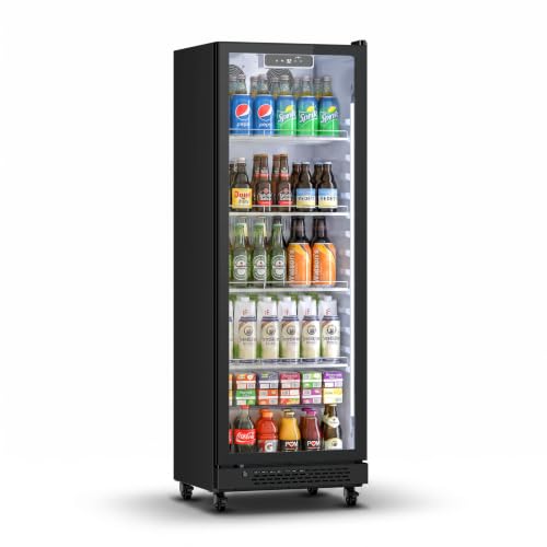 Yeego 10.8 Cu.Ft Commercial Refrigerators with Double-Layer Glass Door