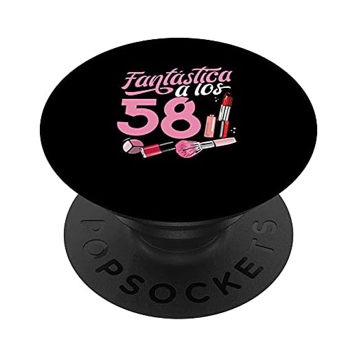 58 Años Cumpleaños Mujer Nacido En 1965 Regalo de 58 Años PopSockets PopGrip Intercambiable