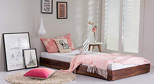 Ferrovilla LFNS1 Single Low Floor Sheesham Wood Bed for Bedroom | Sheesham Wood Bed | Solid Wood Bed | Bed for Home | Bed Without Storage| Single Size Bed | Wooden Bed | 2 Years Warranty-image-34