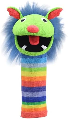 The Puppet Company - Knitted Puppet -Rainbow Multicolor, 15 inches