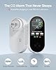 Vilfet 5-in-1 Carbon Monoxide Detectors, Natural Gas Leak Detector, Plug-in & Battery Backup Portable Co Detector, Co Gas Temp Humidity Sensor, HD Display Screen Vilfet, 1-Pcs, Black