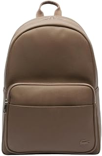 Lacoste Mens Classic Laptop Pocket Backpack, Brown, One Size