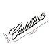 2pcs 3D for Cadillac Emblem,Car Side Rear Fender Trunk Emblem, Metal Labeling for Escalade ATS SRX XTS CTS XT5 XLR,etc (Silver)