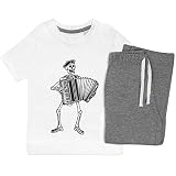 Juego de pijama para niños que incluye un acogedor top de manga corta y pantalones a juego