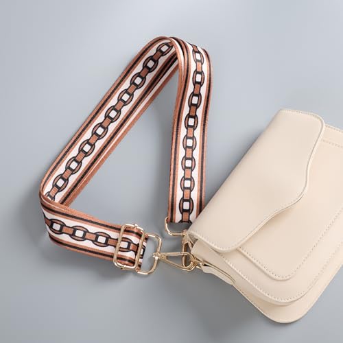 Image of chushui Colorful Pattern Purse Strap, Wide Crossbody Bag Strap Replacement | Change the look of your bag with a simple strap swap.