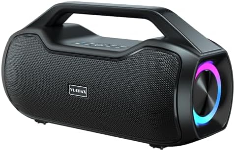 Bluetooth Lautsprecher Tragbare Musikbox Outdoor 200W Max Bass Boost | 2x Subwoofer IP65 Wasserfester speaker 20H Akku Unterstützung DSP/TWS/AUX/TF/BT5.4, Geeignet für Partys,Strän