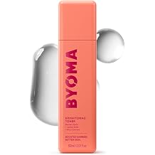 BYOMA Brightening Toner - Gently Exfoliating &amp; Hydrating Facial Treatment with Lipids &amp; Lactic Acid - Alcohol-Free for Barrier Repair - 5.07 Fl. Oz