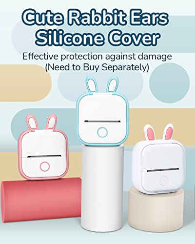 Memoqueen Mini Pocket Printer T02 Sticker Printer-Bluetooth Thermal Photo Printer Mini Portable Pocket Printer, Great For Diy Journal, Memo, Sticker And Notes,Compatible With Ios & Android, White #TOP7