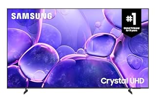 SAMSUNG 75-Inch U8000 Crystal UHD 4k Smart TV, Crystal Processor 4K, HDR, Titan Grey Metal Stream Design, Q-Symphony, Gaming Hub, 3 HDMI - [UN75U8000FFXZC] [Canada] (2025)