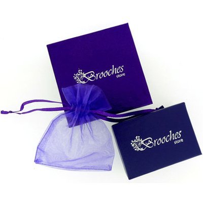 PYNK Jewellery Spilla con Mazzo di 12 Viola e