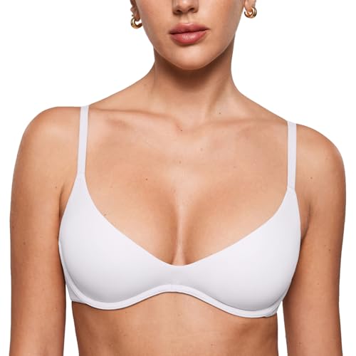 Image of INLYRIC Women's Inbarely Plus Plunge Bra - Unlined Underwire Sexy Demi Balconette Bras