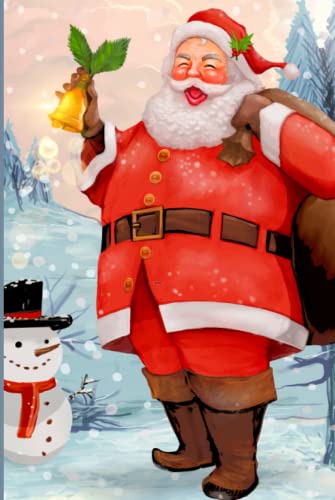 Image of Santa Claus Christmas Hardcover Notebook: Christmas Holiday Hardback Christmas Notebook Gift