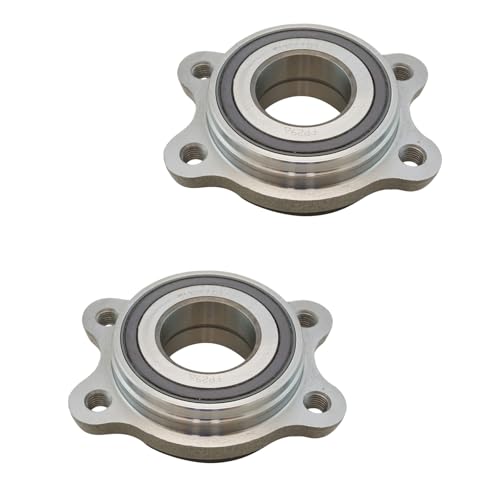 Front or Rear Wheel Hub Bearing Module Assembly Driver & Passenger 2 Piece Set for Audi 06-11 A6 05-08 09-11 A6 Quattro 04-10 A8 Quattro 08-12 14-15 R8 07-11 S6 07-09 S8 VW 04-06 Phaeton