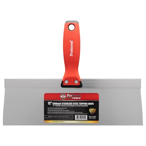 Proferred 12" Wide, Stainless Steel Taping Knife W/Non-Slip Grip, T71003 by Proferred - Used condition - US$9.30