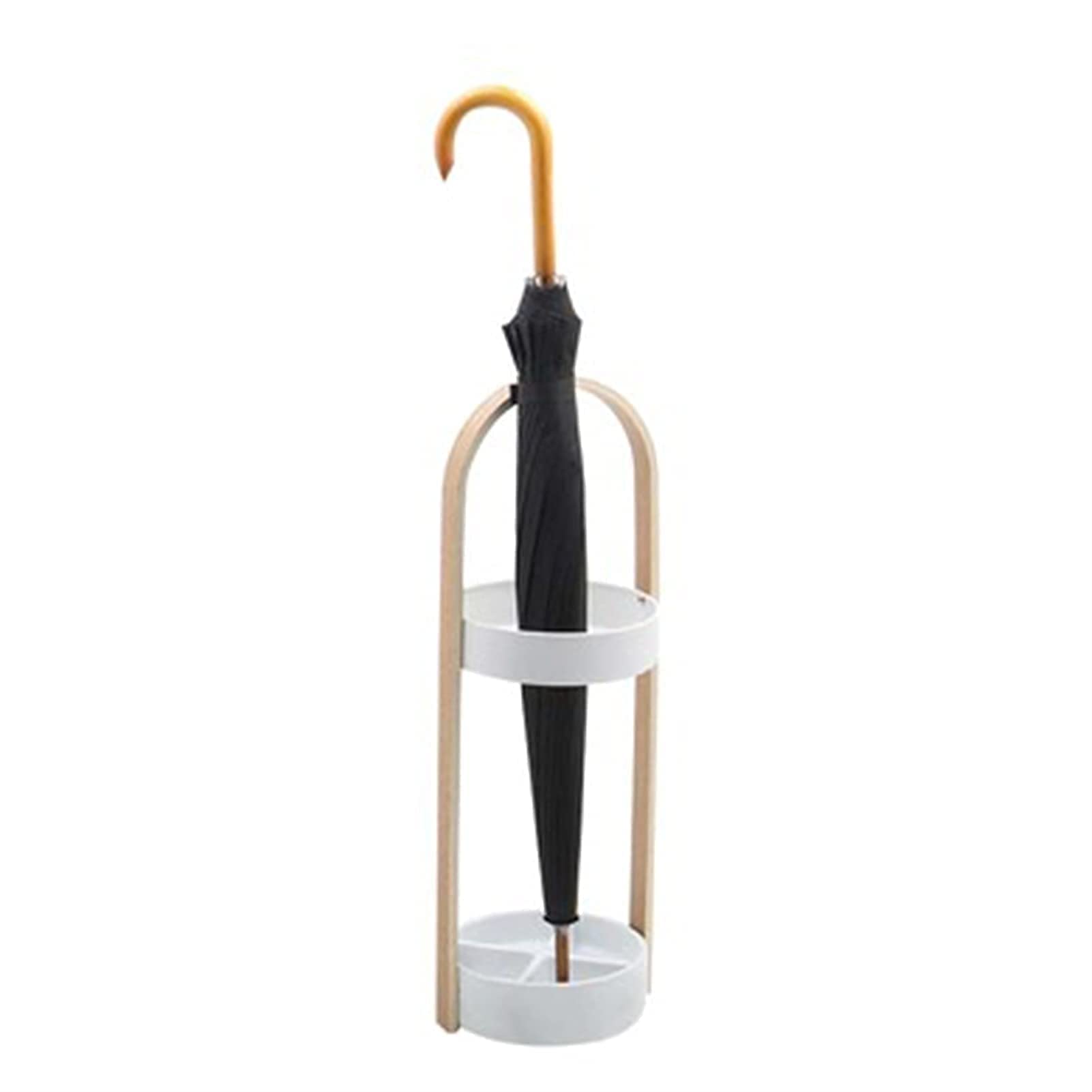 Seau de parapluie blanc compact Lunezy pour éviter les sols mouillés