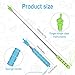 2pcs Telescoping Finger Pointer, 2 in 1 Retractable Pointer Touch Screen Pointer Capacitive Screen Handwriting Function Hand Stick for Teacher, Classroom, Presentation (Blue, Green)