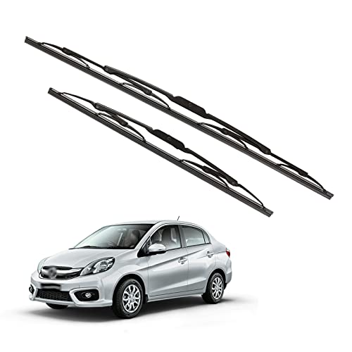 Image of Kylo Windshield Wiper for Amaze Old /Conventional and Traditional Metal Type Windshield Water Repellency Scratch Proof Metal Wiper Blades Suitable for Amaze Old (Driver Side -22 inch, Passenger Side -15 inch)