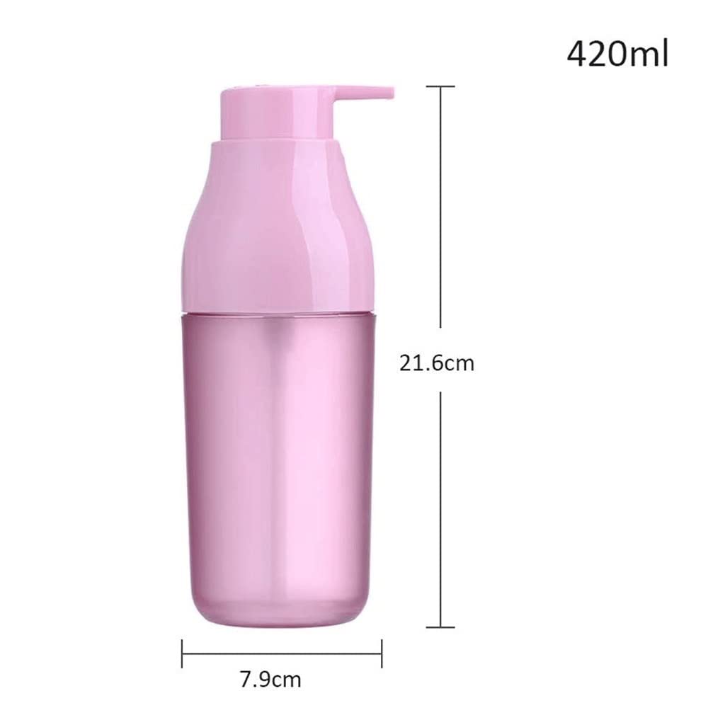 Seifenspender Für Die Küche Nachfüllbare Küche Flüssigspender Bad Seifenspender Druckpumpenspender (14,2 oz) Rosa Flüssigseifenspender (Color : J)