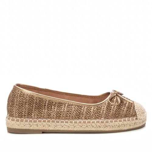 XTI - Bailarinas Mujer Bronce - Calzado Cómodo y Versátil - Moda Casual - Modelo 14402702 (Talla 39)