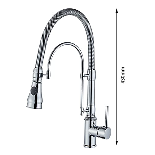 Grifo para ollas de pared que soluciona la carga de peso en cocinas amplias 3