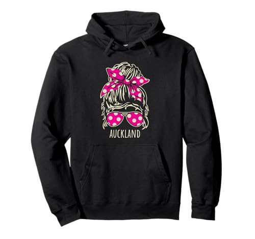 Auckland Messy Hair Bun Ribbon Sunglasses Hoodie