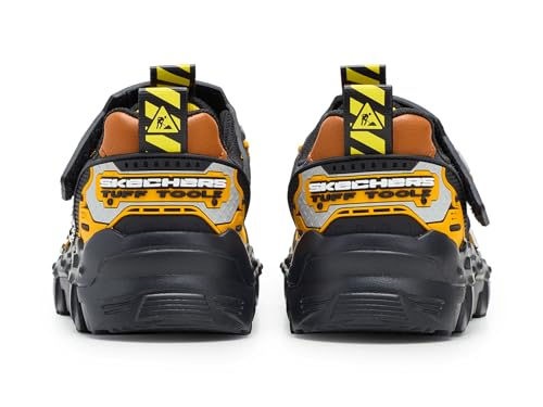 SKECHERS Boy's Mega-Flex Lite-Tuff 402130L (Little Big Kid) Sneaker, Yellow/Black, 3