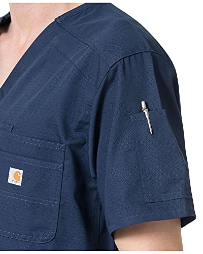 Carhartt Men's Slim Fit 6 Pkt Top, Navy, Medium #TOP2