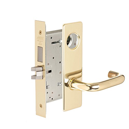 CORBINRUSSWIN ML2065-LWM-605-LC 605 Bright Polished Brass, Lever LWM Lustra, Dormitory/Exit, Steel; Stainless Steel; Brass