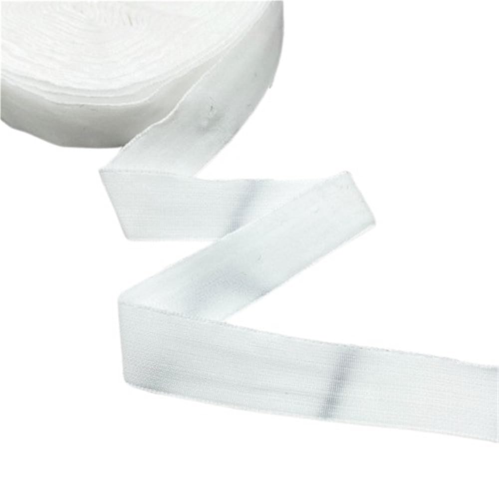 Ruban de velours de 20mm blanc haut de gamme pour décoration florale et arcs de luxe