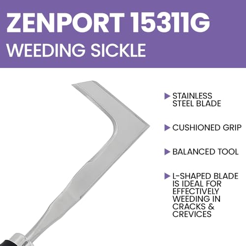 Zenport 15311G Azadilla para Malezas Acero Inoxidable 12 pulg miniatura 5