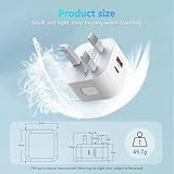 USB C Plug, 25W Power Adapter USB C Fast Charger UK iPhone Plug Dual Port USB+Type-C Charging Wall Plug Fast Charge for iPhone 16/15/14 Pro/14 Pro Max/13/12/11, iPad Pro/Air, Galaxy S24/S23 - Image 8
