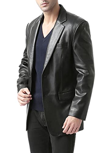 BGSD Men Richard Classic Lambskin Leather Blazer Sport Coat Jacket (Also available in Big and Tall and Short)4
