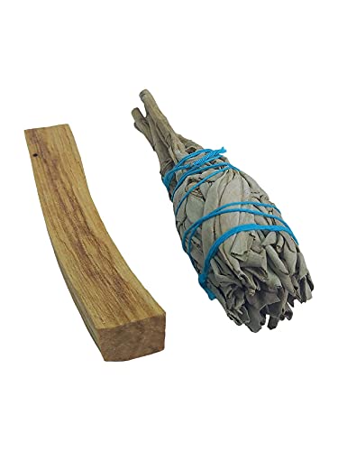 Bâton de sauge blanche californienne plus bâton Palo Santo méditation pleine conscience guérison protection spirituelle Cover